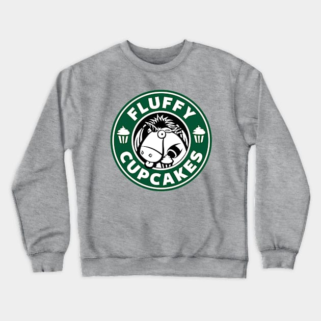 Fluffy Cupcakes Crewneck Sweatshirt by Ellador